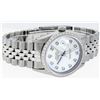 Image 3 : Rolex Mens Stainless Steel Blue Diamond 36MM Oyster Perpetual Datejust Wristwatc