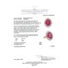 Image 5 : 8.69 ctw Oval Mixed Rubellite And Round Brilliant Cut Diamond Ring - 14KT Rose G