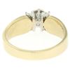 Image 8 : 14k Two Tone Gold 0.30 ctw Illusion Set Solitaire Diamond Engagement Ring