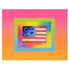 Image 2 : Flag with Heart on Blends by Peter Max