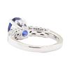 Image 3 : 2.16 ctw Sapphire And Diamond Ring - 18KT White Gold
