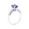 Image 4 : 2.16 ctw Sapphire And Diamond Ring - 18KT White Gold
