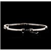 Image 3 : 14KT White Gold 0.68 ctw Diamond Bangle Bracelet