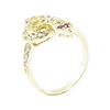 Image 4 : 0.70 ctw Ruby and Cubic Zirconia Snake Ring - 14KT Yellow Gold