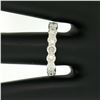 Image 8 : NEW 14K White Gold 1.25 ctw Prong Large Round Brilliant Diamond Wedding Band Rin