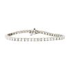 Image 1 : 5.50 ctw Round Brilliant Cut Diamond Tennis Bracelet - 14KT White Gold