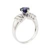 Image 4 : 2.40 ctw Sapphire and Diamond Ring - 18KT White Gold