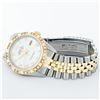 Image 5 : Rolex Mens 2 Tone MOP Roman Pyramid Diamond Bezel Datejust Wristwatch