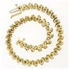 Image 8 : 10K Yellow Gold 1.80 ctw 7.75" Round Brilliant Diamond "S" Link Tennis Bracelet