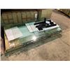 Image 1 : FRAMELESS GLASS WALKWAY / PARTITION PARTS INCLUDING: 6 PCS OF 1/2" THICK 24"H ASSORTED LENGTH