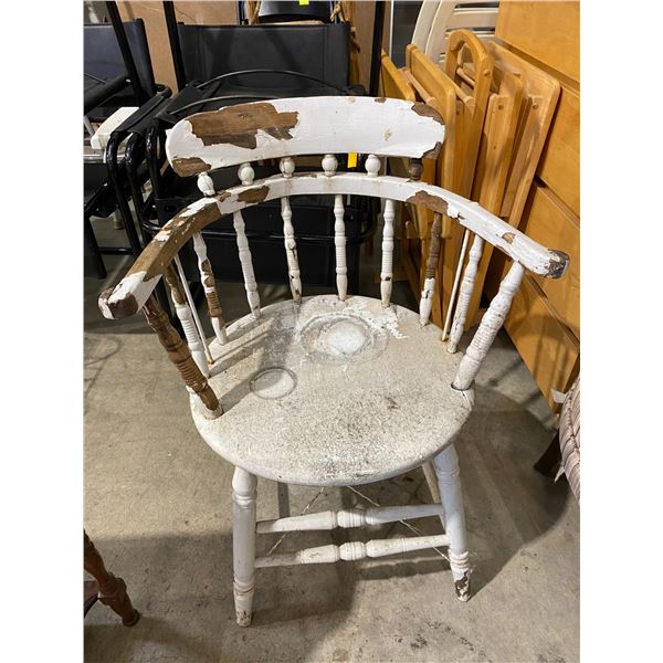 Rustic accent chair