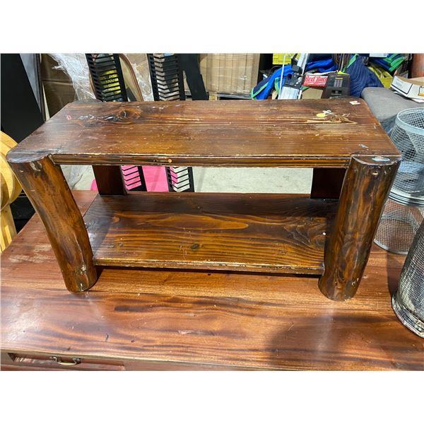 Wood bench
