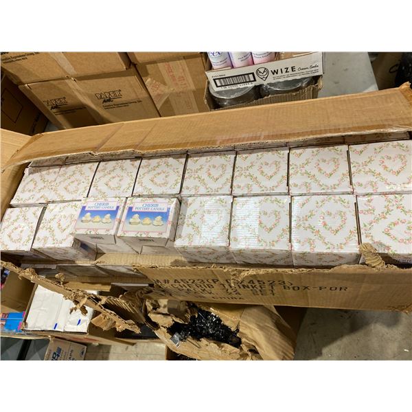 Case pottery candles