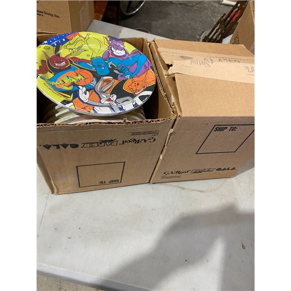 2 boxes space jam plates