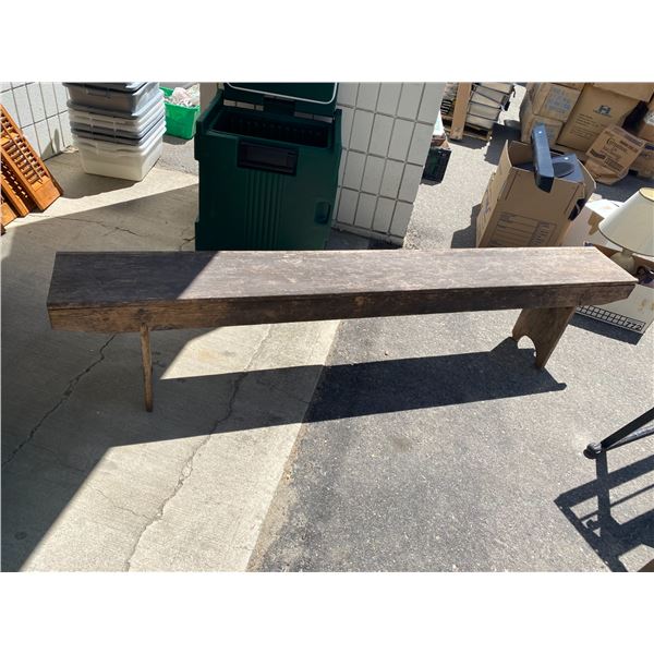 Rustic bench 81 inches long
