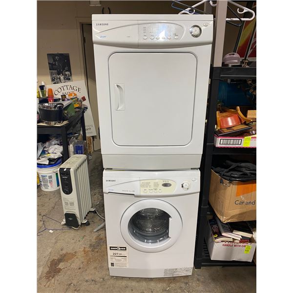Stacking apartment size washer and dryer Samsung
