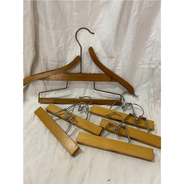 Lot of pant hangers
