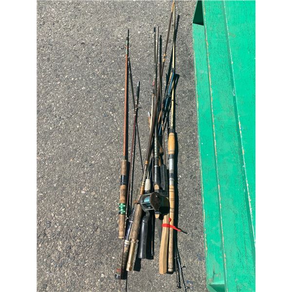 Lot of fishing rods