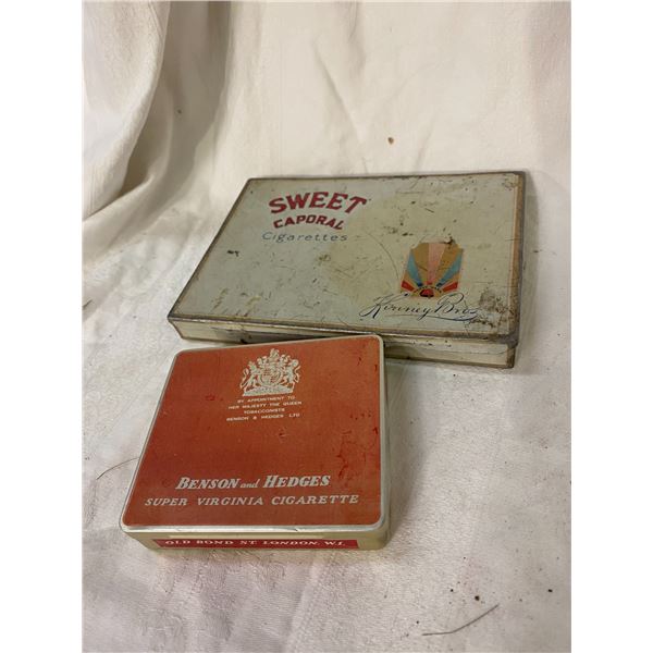 Cigarette tins