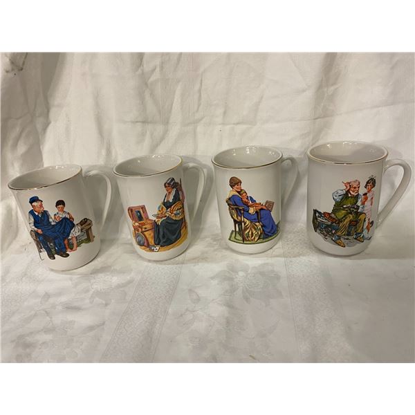 Norman Rockwell mug collection