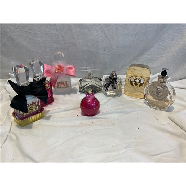 Collection of perfume bottles most empty