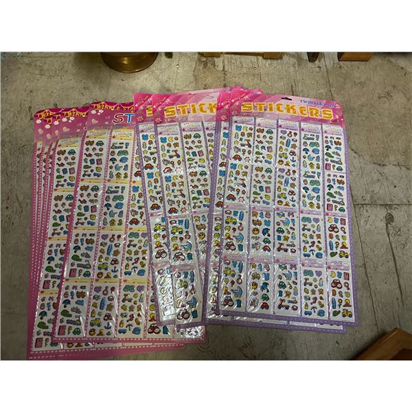 10 sheets of stickers