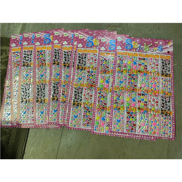 10 sheets stickers