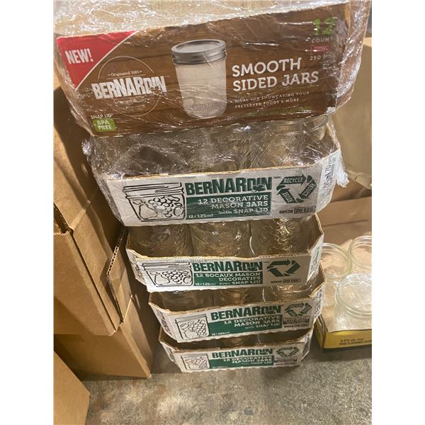 Lot 125 ml canning jars 5 boxes of 12