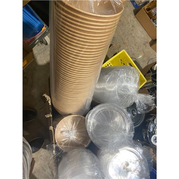 26oz paper food bowls abs lids