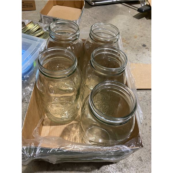 5 1.8 L canning jars