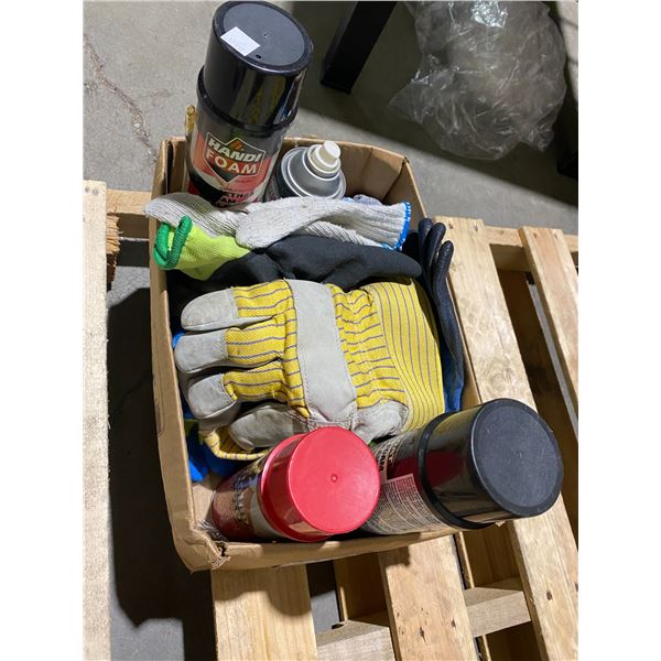 Cleaners and work gloves