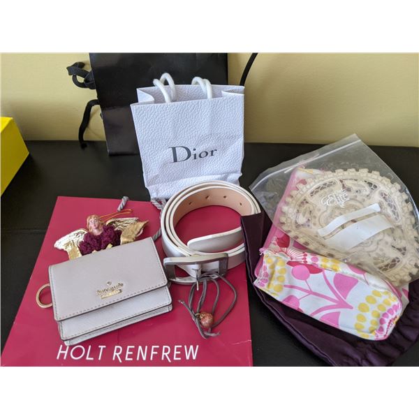 kate spade wallet dior bag belt etc lot