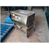 Image 1 : Vacuum sealer with rolling stand and bags model mvs41x made in Italy by minipack-Torre - working