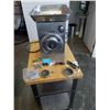 Image 1 : AMB MODEL TC22 M GRINDER MIXER- WORKING WITH ACCESSORIES, INCLUDES 4 GRINDER PLATES,  3 GRINDER KNIV
