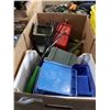 Image 2 : GULF SUPERPLUS OW30 OIL AND TRAY OF PARTS BINS
