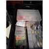 Image 2 : Box of fishing lures organizers with contents