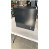 Image 2 : WHITE LOCKING METAL CABINET WITH KEY AND 2 BLACK METAL CABINETS