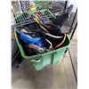 Image 1 : TOTE OF DIRTBIKE AND OTHER CHEST PROTECTORS, BACKPACKS