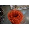 Image 2 : ROLL OF ORANGE PLASTIC MESH FENCING