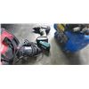 Image 3 : Mastercraft 2 gallon air compressor with 18 V makita drill and 2 batteries Plus roto zip tool and hu