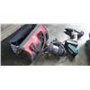 Image 4 : Mastercraft 2 gallon air compressor with 18 V makita drill and 2 batteries Plus roto zip tool and hu