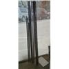 Image 1 : LOT OF NON FERROUS HINGES - LONGEST IS 6 FOOT, 1 IS SPRING LOADED