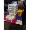 Image 1 : WHITE 4 DRAWER ORGANIZER AND BINS