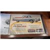 Image 2 : Handmade vintage kayak shadowbox and 2 vintage car adverts