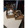 Image 1 : Box and Tray of occupied japan mini mugs, royal albert china and more