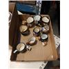 Image 2 : Box and Tray of occupied japan mini mugs, royal albert china and more