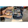 Image 1 : Tote of music CDs and box of cassette movies