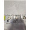 Image 3 : 3 CANADIAN SILVER DIMES GEORGE VI WARTIME COINS 1941, 1942, 1943  .800 SILVER