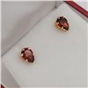 Image 3 : NEW 14KT YELLOW GOLD GENUINE GARNET EARRINGS W/ APPRAISAL $945