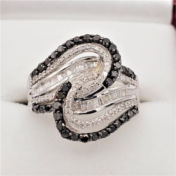 NEW STERLING SILVER DIAMOND RING W/ APPRAISAL $1760